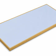 Plateau de table Capri rectangle – Chant laiton bakélisé