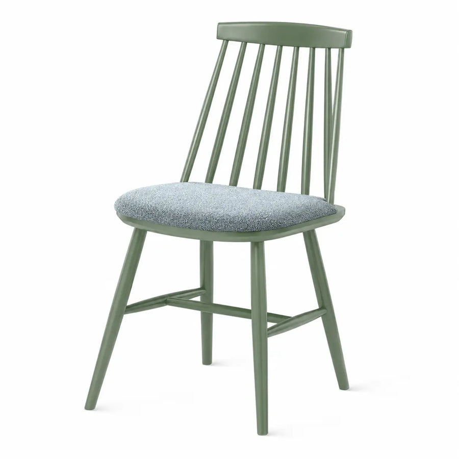 Chaise Western — chaise de restaurant hêtre tapissée, coloris Vert d'eau M72