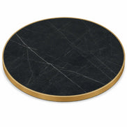 Plateau de table Capri rond – Chant laiton bakélisé