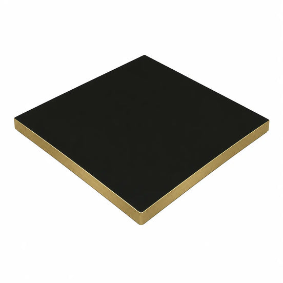 Plateau de table Capri carré – Chant PVC effet laiton