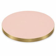 Plateau de table Capri rond – Chant PVC effet laiton