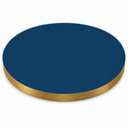 Plateau de table Capri rond – Chant PVC effet laiton