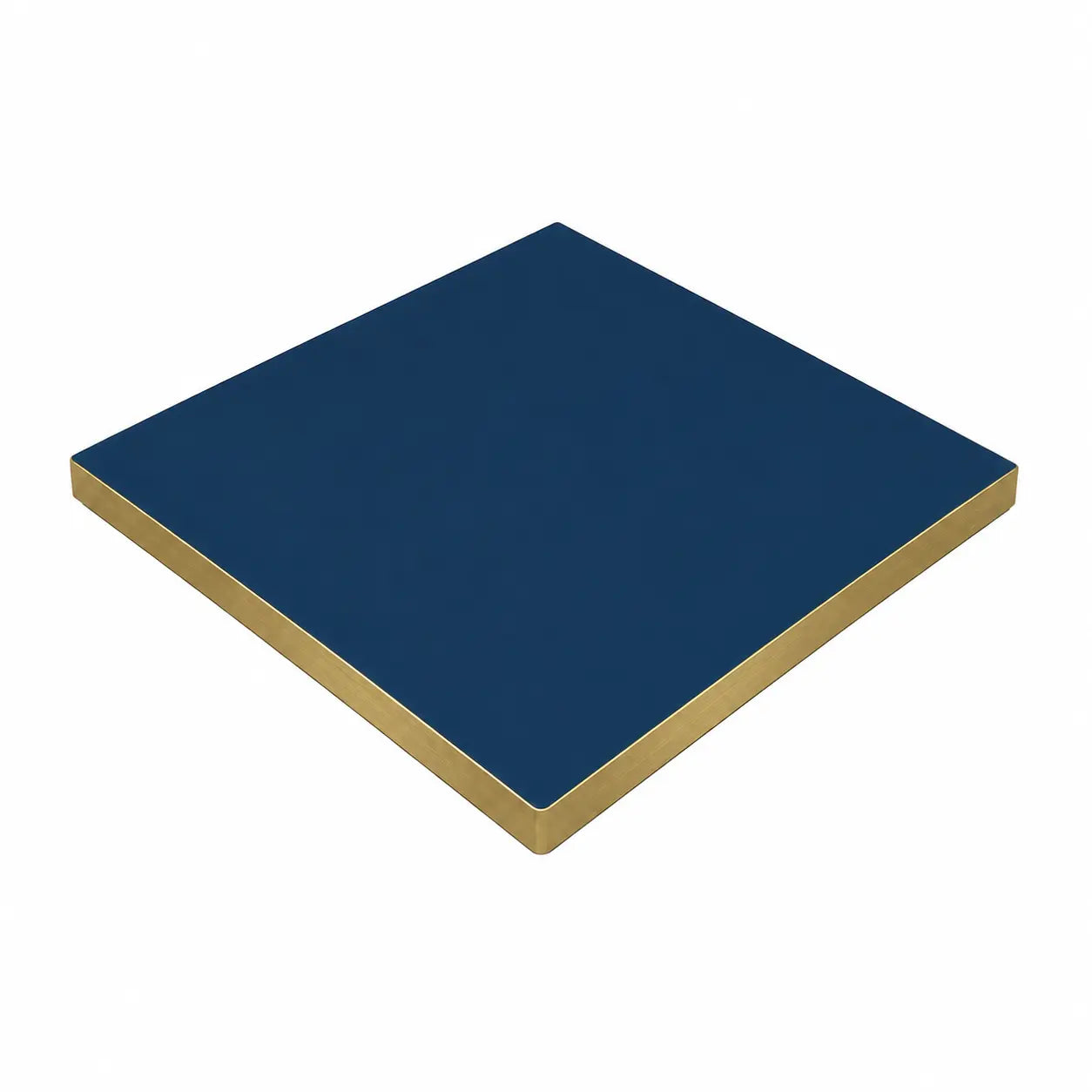 Plateau de table Capri carré – Chant PVC effet laiton