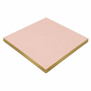 Plateau de table Capri carré – Chant PVC effet laiton