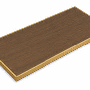 Plateau de table Capri rectangle – Chant laiton bakélisé