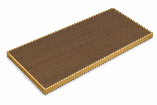 Plateau de table Capri rectangle – Chant laiton bakélisé