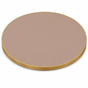 Plateau de table Capri rond – Chant laiton bakélisé
