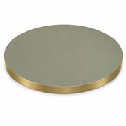 Plateau de table Capri rond – Chant PVC effet laiton