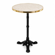 Table complète Monza - Cerclage laiton  Ø60 cm