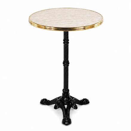 Table complète Monza - Cerclage laiton  Ø60 cm