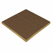 Plateau de table Capri carré – Chant PVC effet laiton