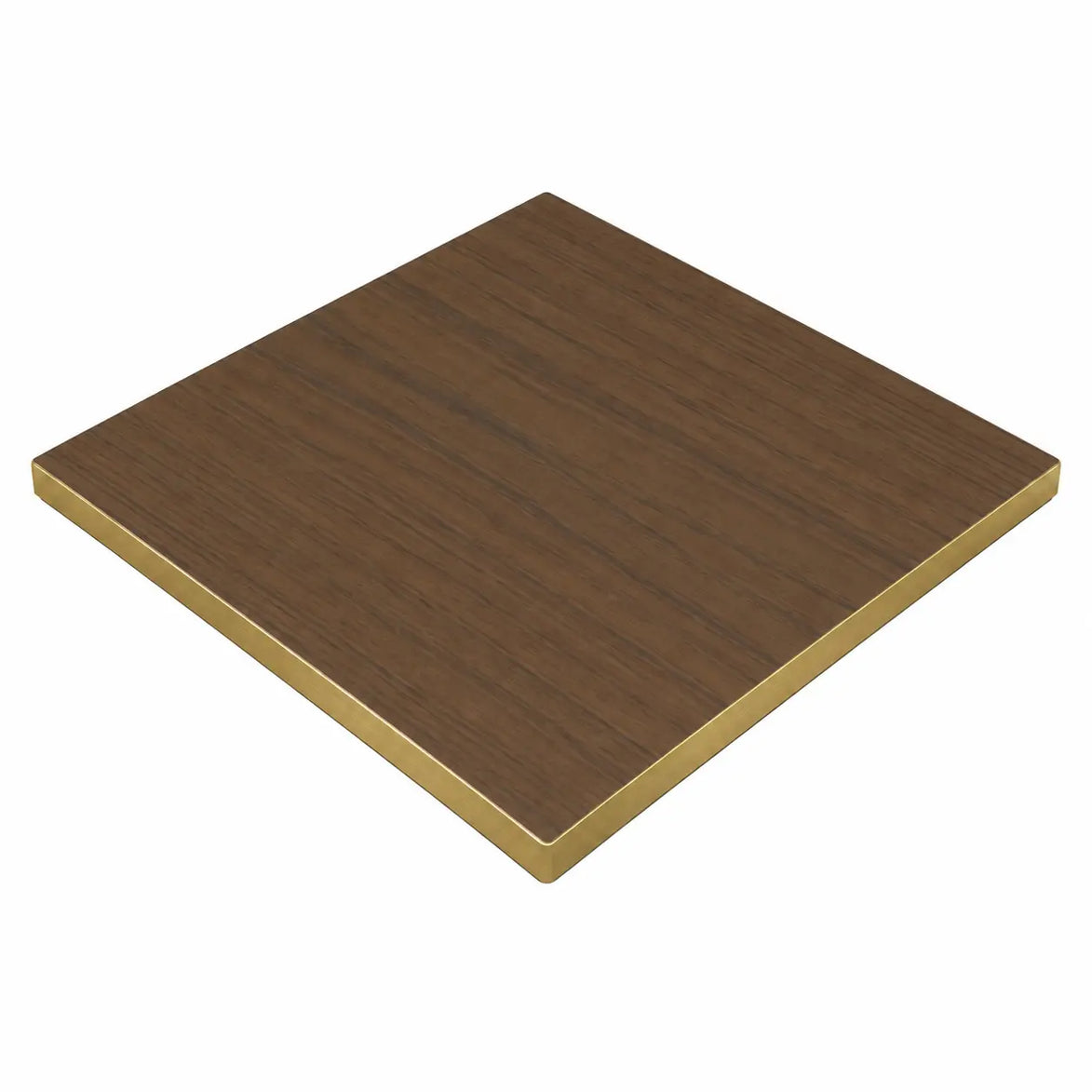 Plateau de table Capri carré – Chant PVC effet laiton