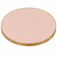 Plateau de table Capri rond – Chant laiton bakélisé
