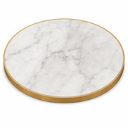Plateau de table Capri rond – Chant laiton bakélisé