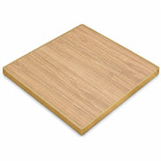 Plateau de table Capri carré – Chant laiton bakélisé