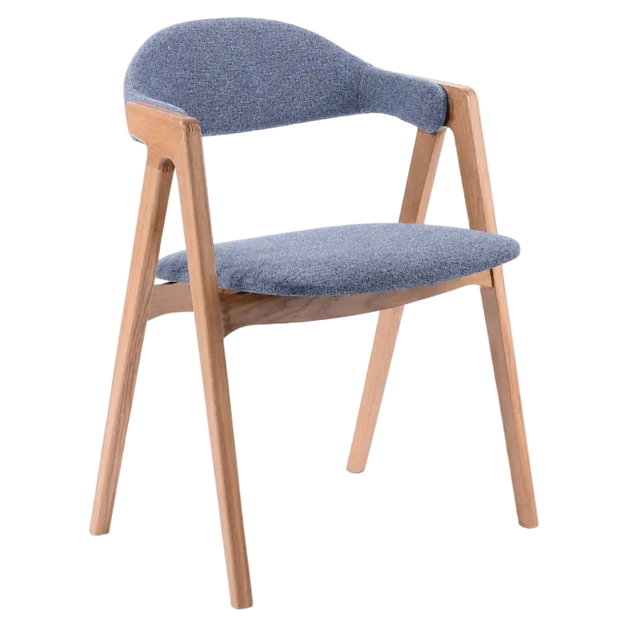 Fauteuil Crown — fauteuil d'accueil tapissé sur structure hêtre massif