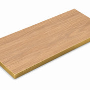 Plateau de table Capri rectangle – Chant PVC effet laiton