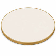Plateau de table Capri rond – Chant laiton bakélisé