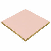 Plateau de table Capri carré – Chant PVC effet laiton