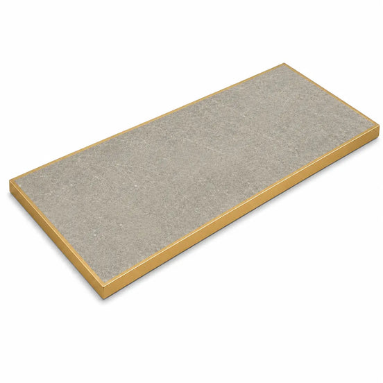 Plateau de table Capri rectangle – Chant laiton bakélisé