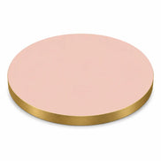 Plateau de table Capri rond – Chant PVC effet laiton
