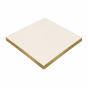Plateau de table Capri carré – Chant PVC effet laiton