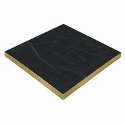 Plateau de table Capri carré – Chant PVC effet laiton