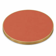 Plateau de table Capri rond – Chant laiton bakélisé