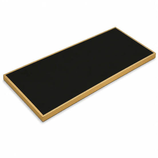 Plateau de table Capri rectangle – Chant laiton bakélisé