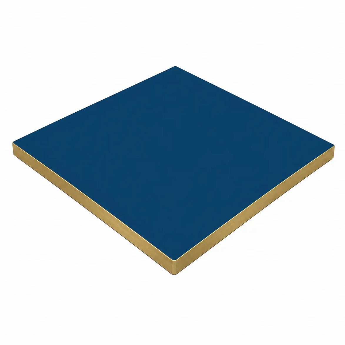 Plateau de table Capri carré – Chant PVC effet laiton