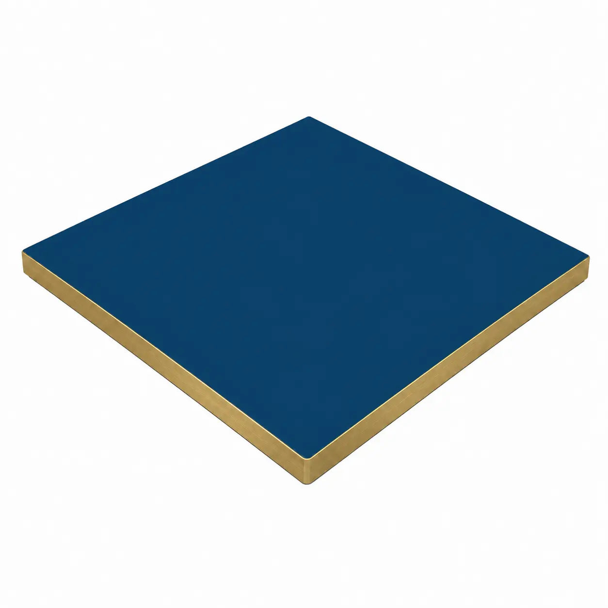 Plateau de table Capri carré – Chant PVC effet laiton