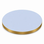 Plateau de table Capri rond – Chant PVC effet laiton