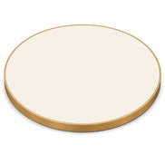 Plateau de table Capri rond – Chant laiton bakélisé
