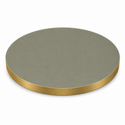 Plateau de table Capri rond – Chant PVC effet laiton