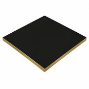 Plateau de table Capri carré – Chant PVC effet laiton