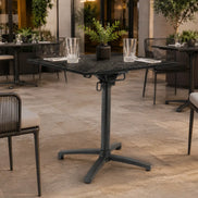 Table complète rabattable Verona - Compact 65 x 65 cm