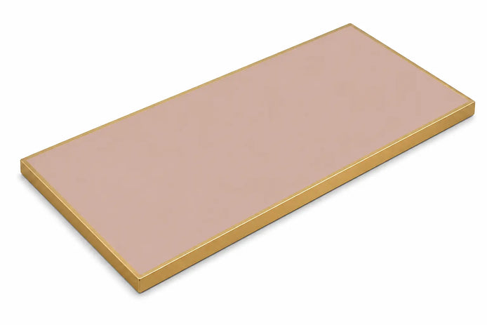 Plateau de table Capri rectangle – Chant laiton bakélisé