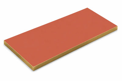 Plateau de table Capri rectangle – Chant PVC effet laiton