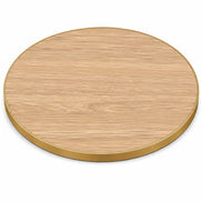 Plateau de table Capri rond – Chant laiton bakélisé