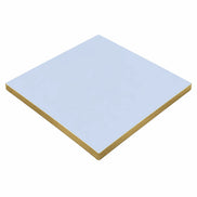 Plateau de table Capri carré – Chant PVC effet laiton