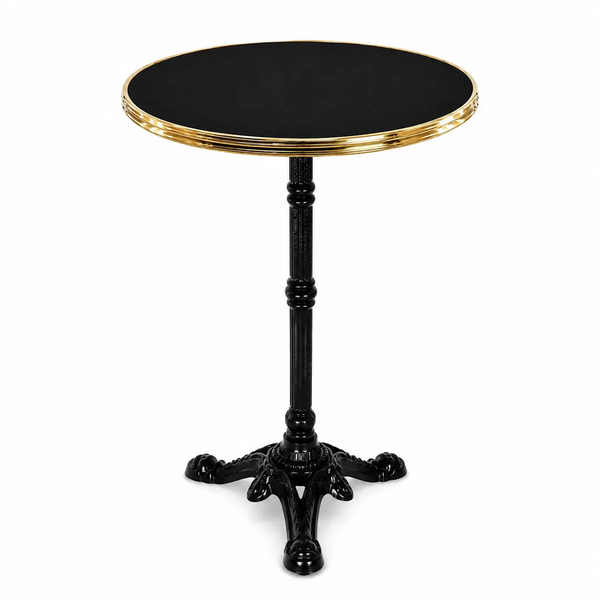 Table complète Monza - Cerclage laiton  Ø60 cm