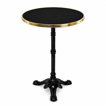 Table complète Monza - Cerclage laiton  Ø60 cm