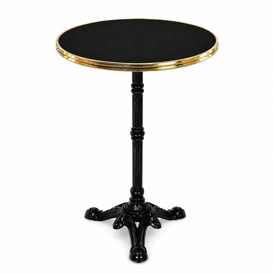 Table complète Monza - Cerclage laiton  Ø60 cm