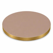 Plateau de table Capri rond – Chant PVC effet laiton