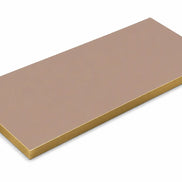 Plateau de table Capri rectangle – Chant PVC effet laiton