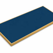 Plateau de table Capri rectangle – Chant laiton bakélisé