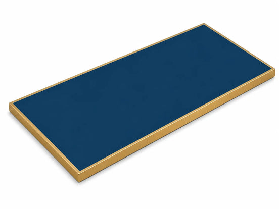 Plateau de table Capri rectangle – Chant laiton bakélisé