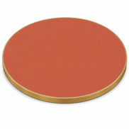 Plateau de table Capri rond – Chant laiton bakélisé