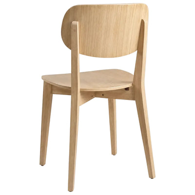 Chaise Felix — chaise de bistrot tout bois en hêtre massif, teinte Naturel, vue 4