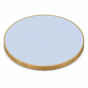 Plateau de table Capri rond – Chant laiton bakélisé